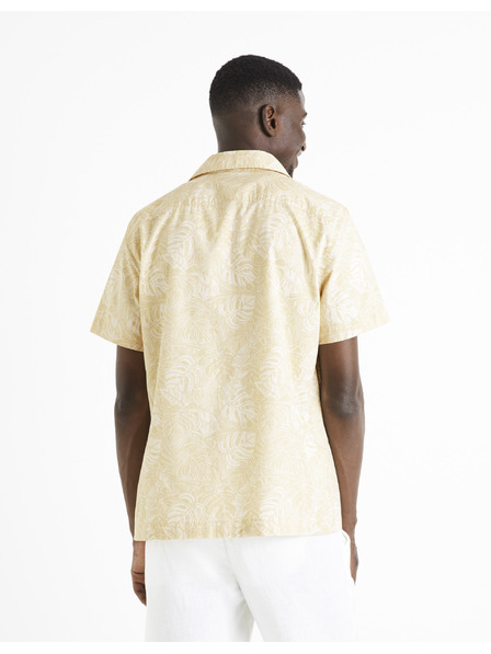 Celio Cămașă cu model bej pentru bărbați Celio Daprinti