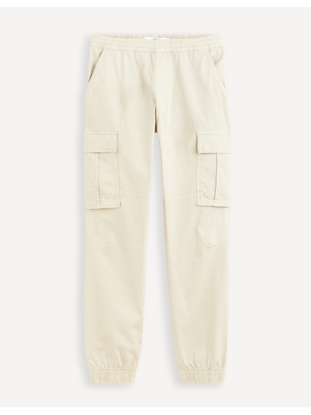 Celio Pantaloni cargo crem pentru bărbați Celio Docar