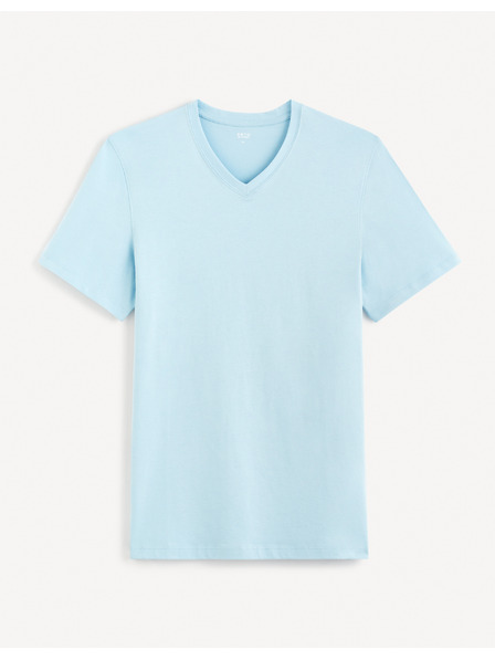 Celio Tricou basic albastru deschis pentru bărbați Celio Debasev