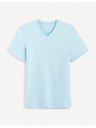 Celio Tricou basic albastru deschis pentru bărbați Celio Debasev