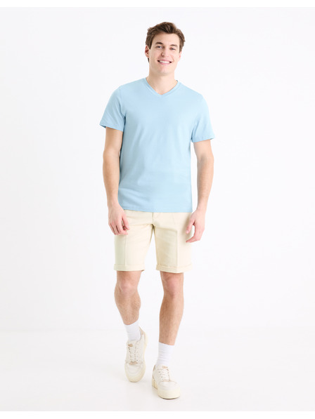 Celio Tricou basic albastru deschis pentru bărbați Celio Debasev
