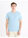 Celio Tricou basic albastru deschis pentru bărbați Celio Debasev