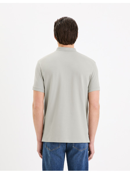 Celio Tricou polo basic gri deschis pentru bărbați Celio Gebenoit