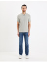 Celio Tricou polo basic gri deschis pentru bărbați Celio Gebenoit
