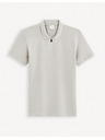 Celio Tricou polo basic gri deschis pentru bărbați Celio Gebenoit