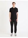 Celio Tricou polo basic negru pentru bărbați Celio Gebenoit