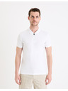 Celio Tricou polo basic alb pentru bărbați Celio Gebenoit