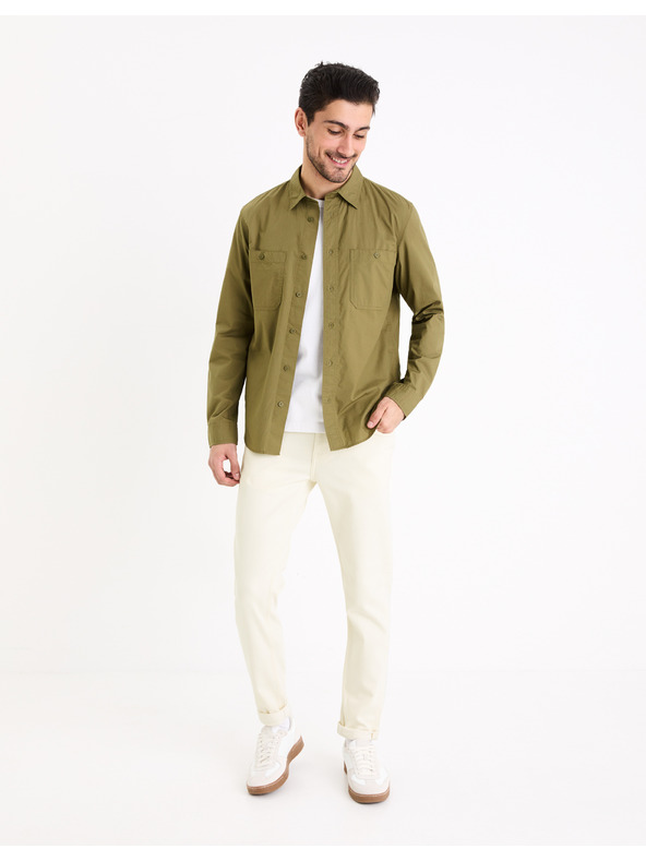 Celio Cămașă kaki pentru bărbați Celio Gagusti2