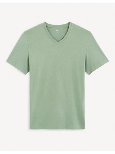 Celio Tricou basic verde deschis pentru bărbați Celio Debasev