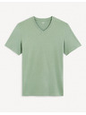 Celio Tricou basic verde deschis pentru bărbați Celio Debasev