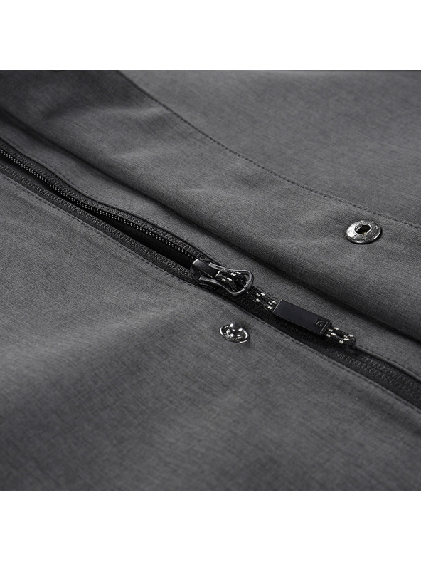 ALPINE PRO Palton gri pentru bărbați cu membrană PTX ALPINE PRO Perfet