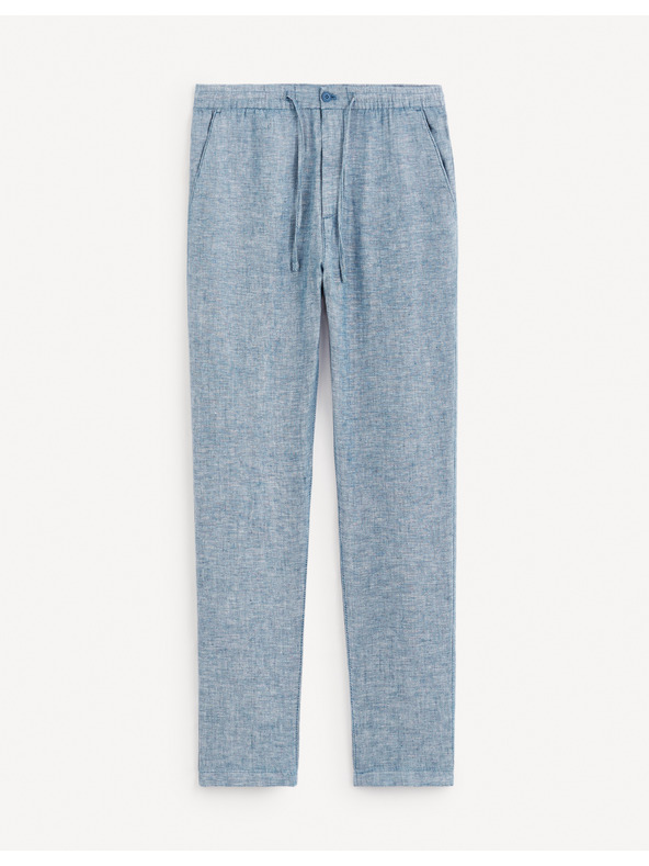 Celio Pantaloni bărbați albaștri din in Celio Dolinus