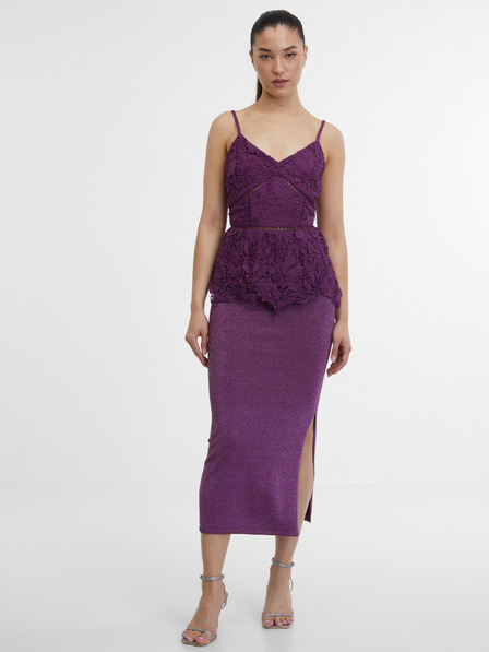 Orsay Top de dantelă pentru femei de culoare violet ORSAY