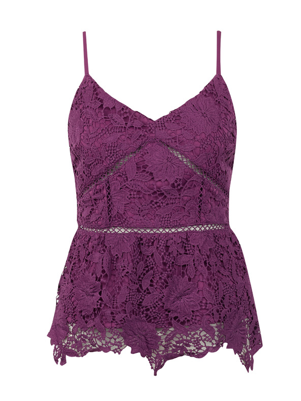 Orsay Top de dantelă pentru femei de culoare violet ORSAY