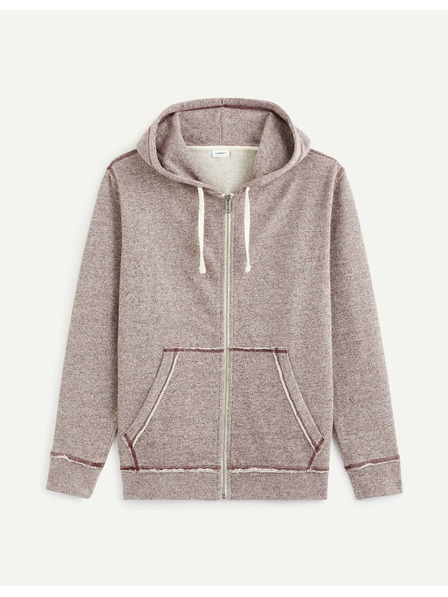 Celio Hanorac cu glugă pentru bărbați Burgundy Celio