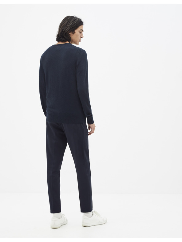 Celio Pulover basic albastru închis Celio Sebase