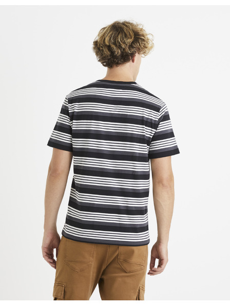 Celio Cămașă de bază neagră cu dungi Celio Veband