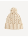Celio Șapcă bej cu pompon Celio Vicable