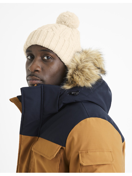 Celio Șapcă bej cu pompon Celio Vicable