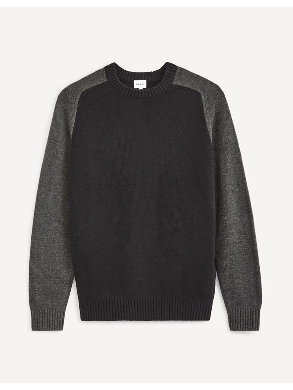 Celio Pulover Celio gri și negru pentru bărbați