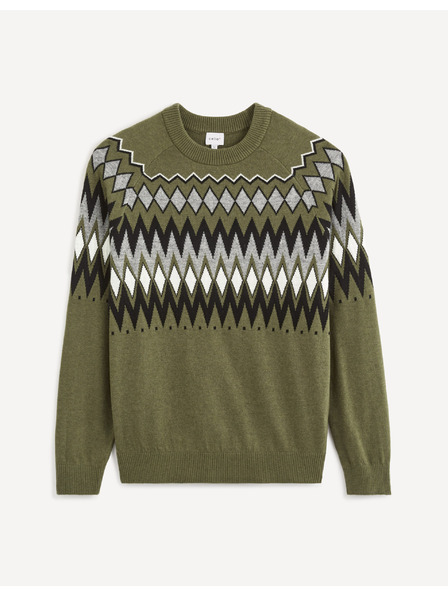 Celio Pulover cu model kaki pentru bărbați Celio Veryfair