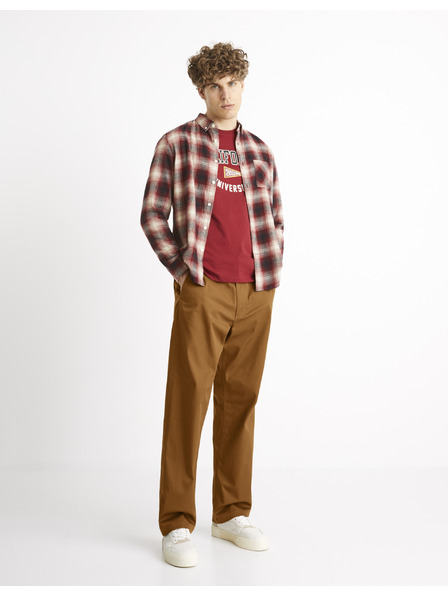 Celio Pantaloni chino maro Celio Coloose1