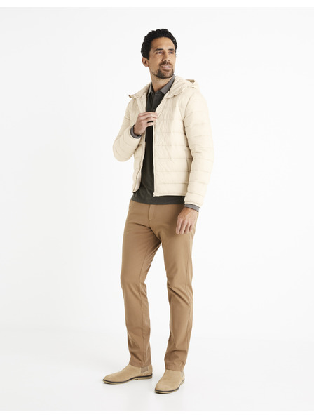 Celio Tricou polo cu mânecă lungă gri pentru bărbați Celio Cedotml