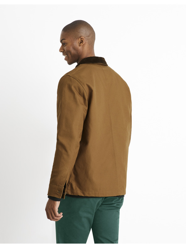 Celio Jachetă ușoară maro pentru bărbați Celio Cucanvas