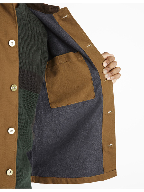Celio Jachetă ușoară maro pentru bărbați Celio Cucanvas