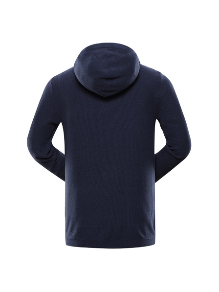 NAX Pulover pentru bărbați albastru închis cu glugă NAX Polin