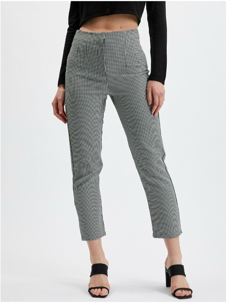 Orsay Pantaloni de damă negri cu model ORSAY