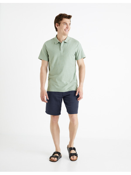 Celio Tricou polo basic gri deschis pentru bărbați Celio Feflame