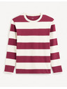 Celio Cămașă bărbătească burgundy cu dungi Celio Fecond