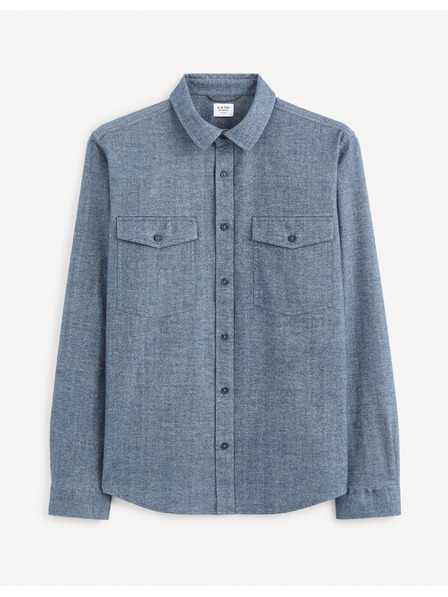 Celio Cămașă de exterior albastră pentru bărbați Celio Fadotex