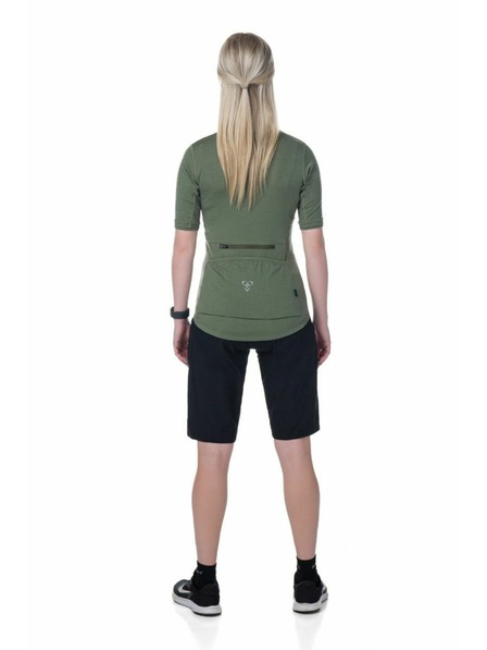 Kilpi Tricou de ciclism kaki pentru femei Kilpi MEARIL