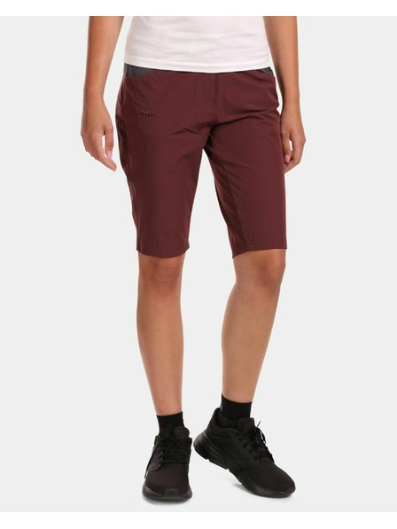 Kilpi Pantaloni scurți sport Kilpi Sylane-W burgundy pentru femei
