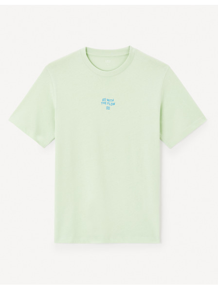 Celio Tricou verde deschis pentru bărbați Celio Jeword