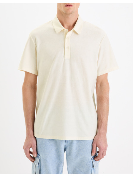 Celio Tricou polo crem pentru bărbați Celio Gebruma