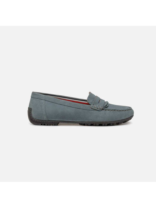 Geox Mocasini verde deschis pentru femei Geox Kosmopolis + Grip