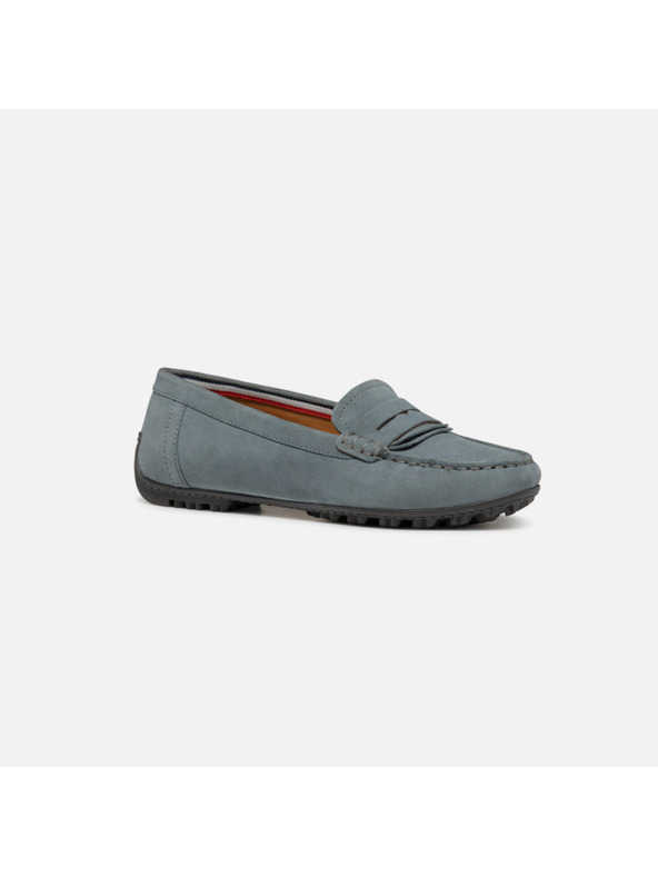 Geox Mocasini verde deschis pentru femei Geox Kosmopolis + Grip