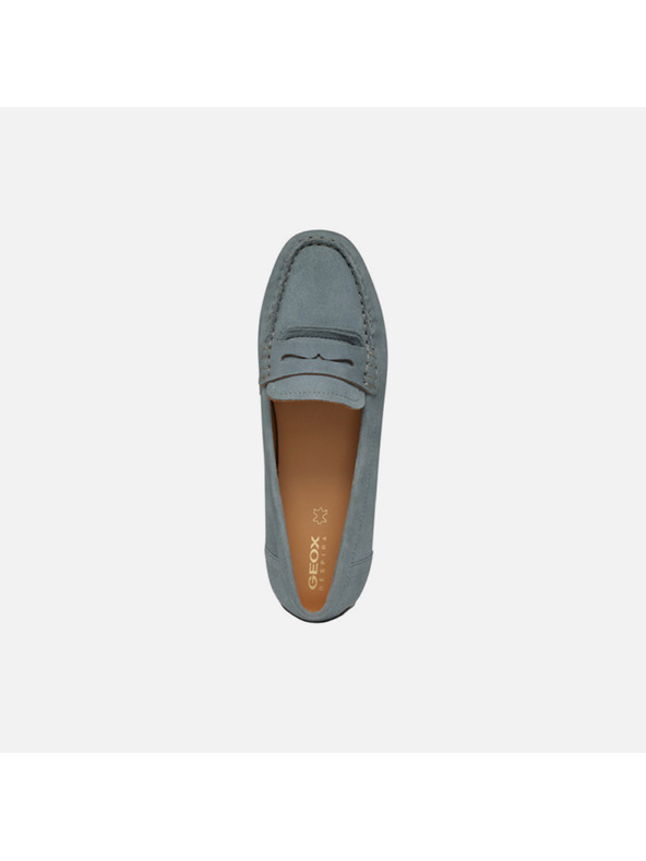 Geox Mocasini verde deschis pentru femei Geox Kosmopolis + Grip