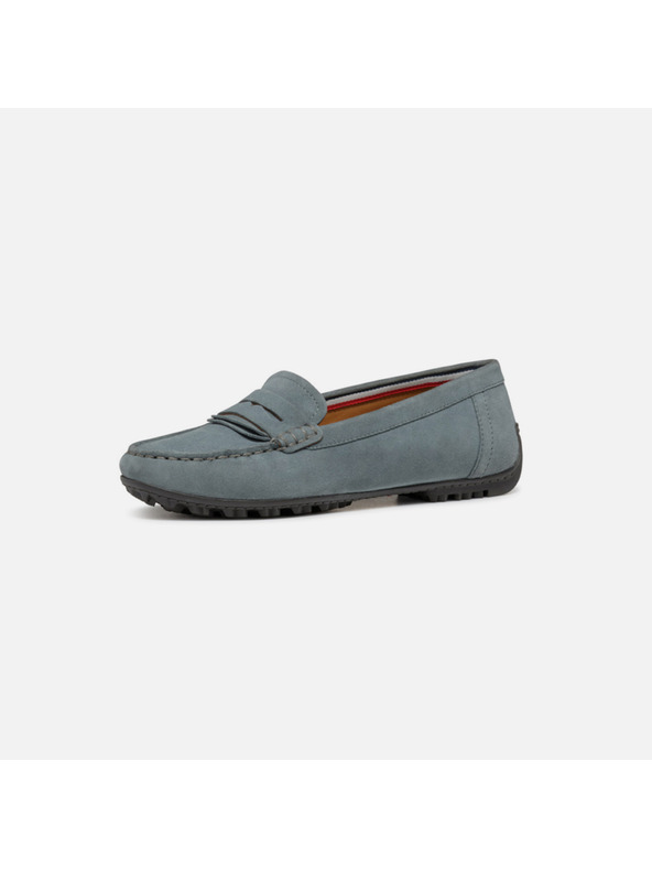 Geox Mocasini verde deschis pentru femei Geox Kosmopolis + Grip