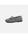 Geox Mocasini verde deschis pentru femei Geox Kosmopolis + Grip