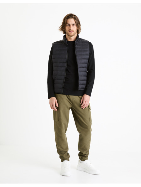 Celio Cămașă de bază neagră pentru bărbați cu buzunar Celio