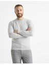 Celio Pulover basic gri deschis pentru bărbați Celio