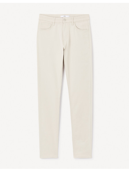 Celio Pantaloni slim bej pentru bărbați Celio Jofive 30