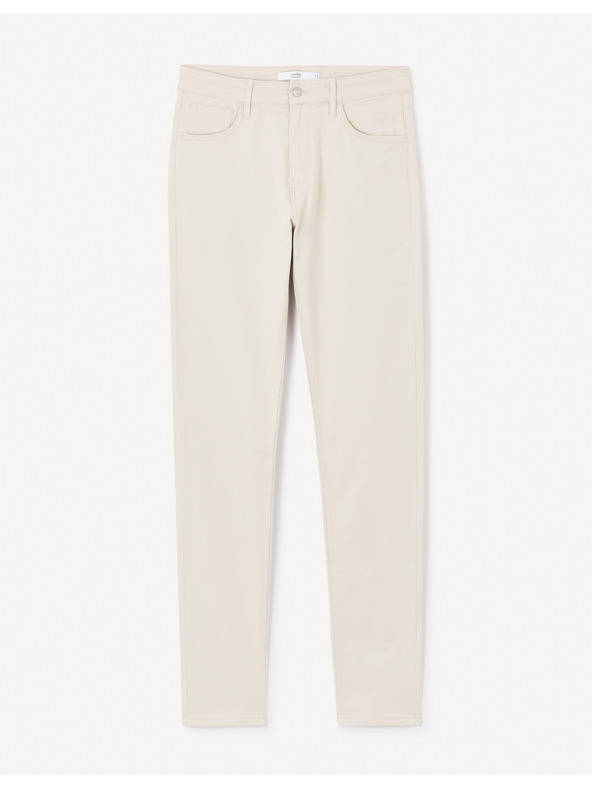 Celio Pantaloni slim bej pentru bărbați Celio Jofive 30