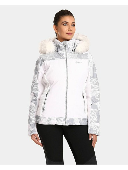 Kilpi Jachetă albă de schi încălzită pentru femei Kilpi Lena-W