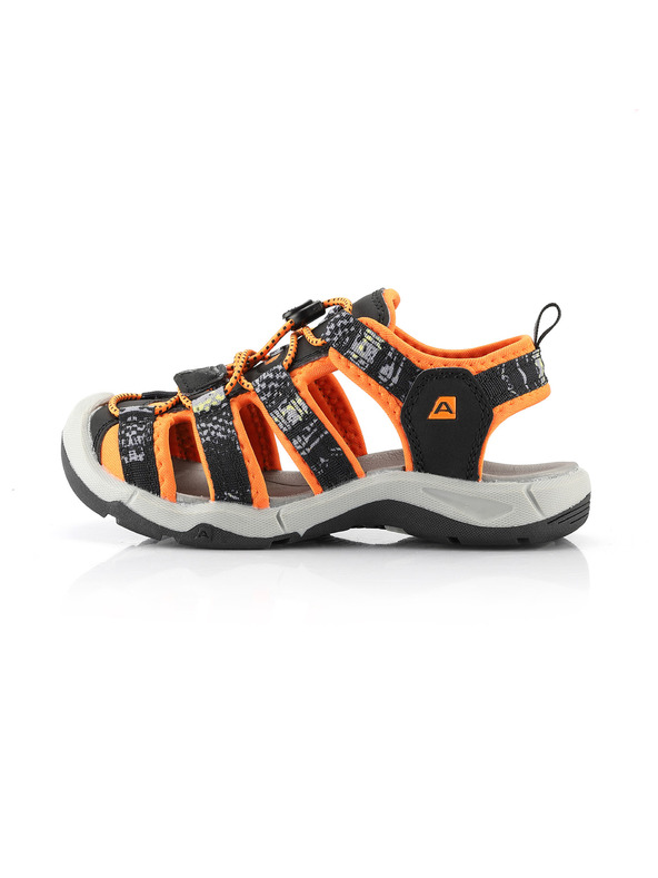 ALPINE PRO Sandale de vară portocalii și negre pentru copii ALPINE PRO GASTER