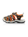 ALPINE PRO Sandale de vară portocalii și negre pentru copii ALPINE PRO GASTER